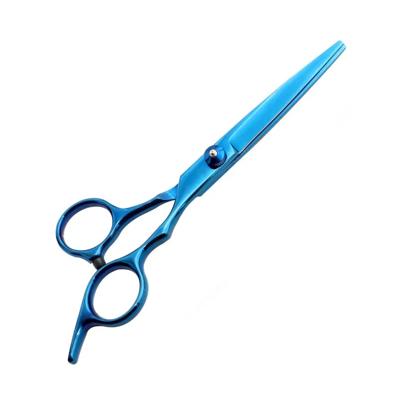 Professional Black and Golden Stainless Steel Hair Cutting Scissors and Thinning Shears - blue 3