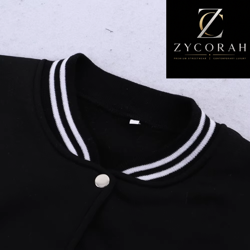 Men's New York varsity baseball jacket with letter print, ribbed collar, and relaxed fit for casual streetwear, available in multiple colors. colar