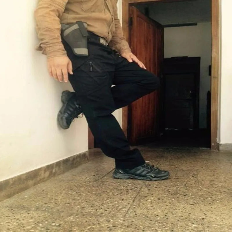 Cotton Men Military Tactical Cargo Pants  - black2