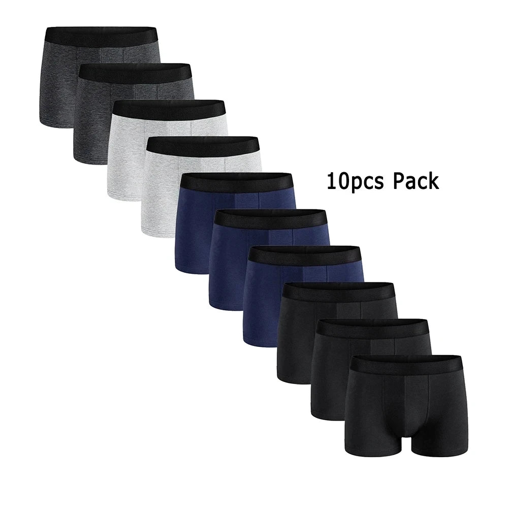 Men's Fashion Underwear High Stretch Boxer - 10 pc pack 