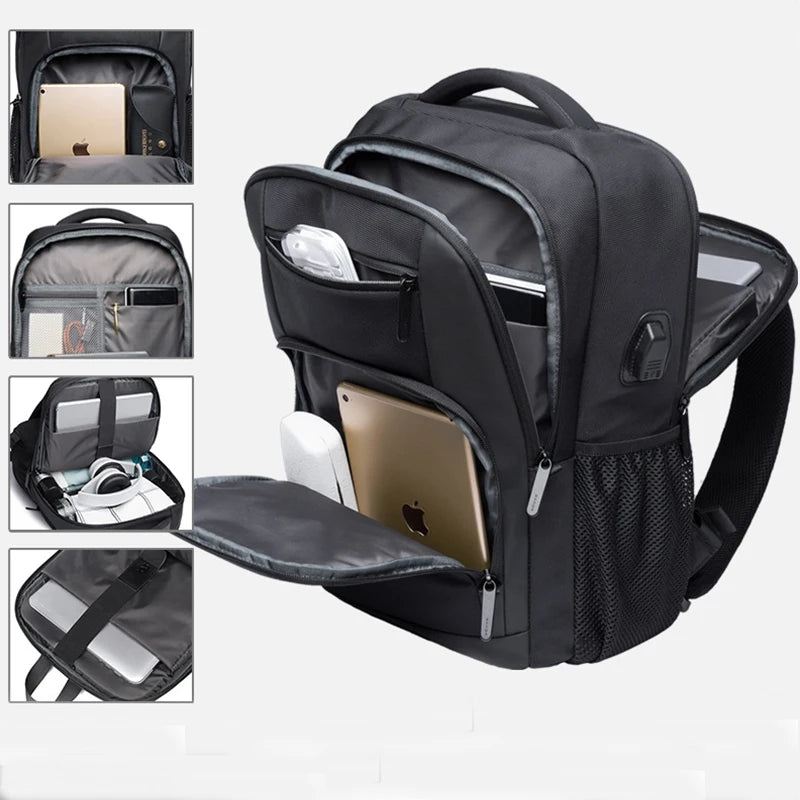 Bange men's tactical laptop backpack for school, travel, and business School Bags  -04
