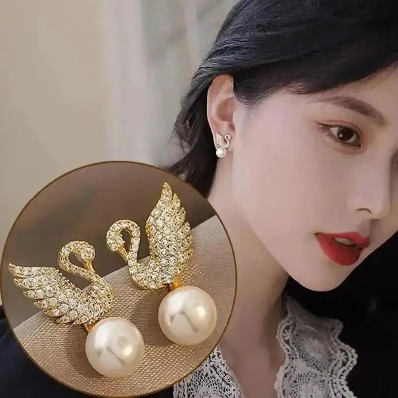 Korean Fashion Seven Star Zircon Earrings For Women Jewelry 2025 Trending New Luxury Women's Crystal Stars Stud Earrings Gifts