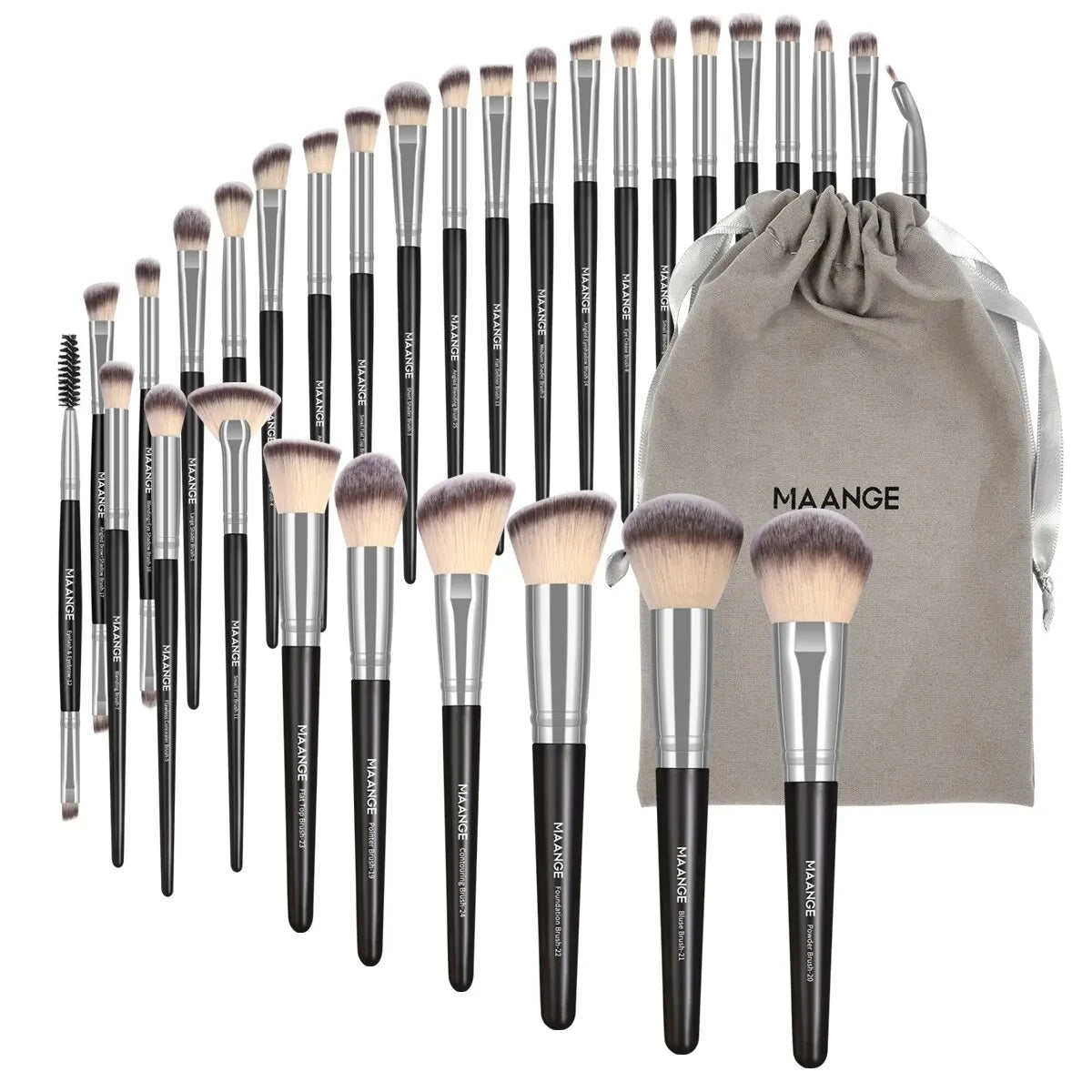 MAANGE 30pcs Professional Makeup Brush Set - 22