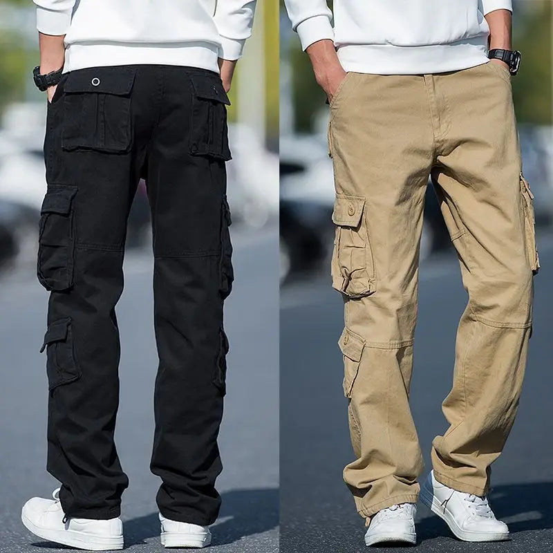 Men's Outdoor Cargo Pants | Multi-Pocket Cotton Work Trousers