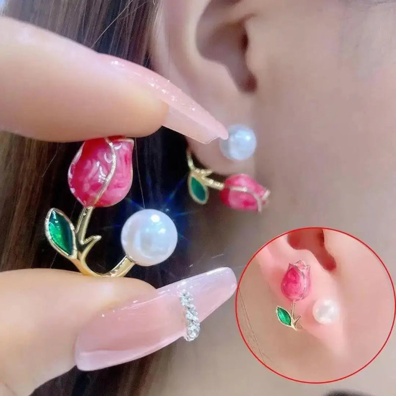 Korean Fashion Seven Star Zircon Earrings For Women Jewelry 2025 Trending New Luxury Women's Crystal Stars Stud Earrings Gifts