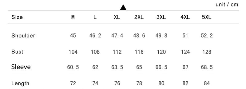 Size chart for clothing with measurements in centimeters, including a diagram of a t-shirt and pants.