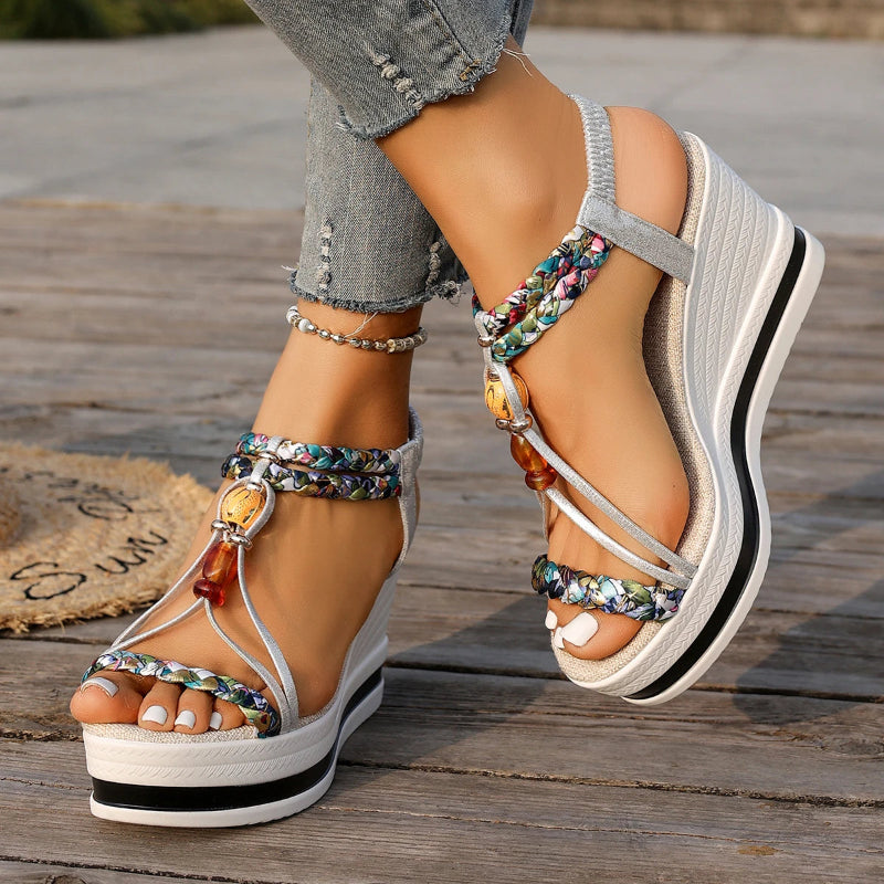 Women Metal Buckle Slippers Flats Platform Flip Flops Shoes Female Summer Beach Sandals Fashion New Casual Open Toe Slides