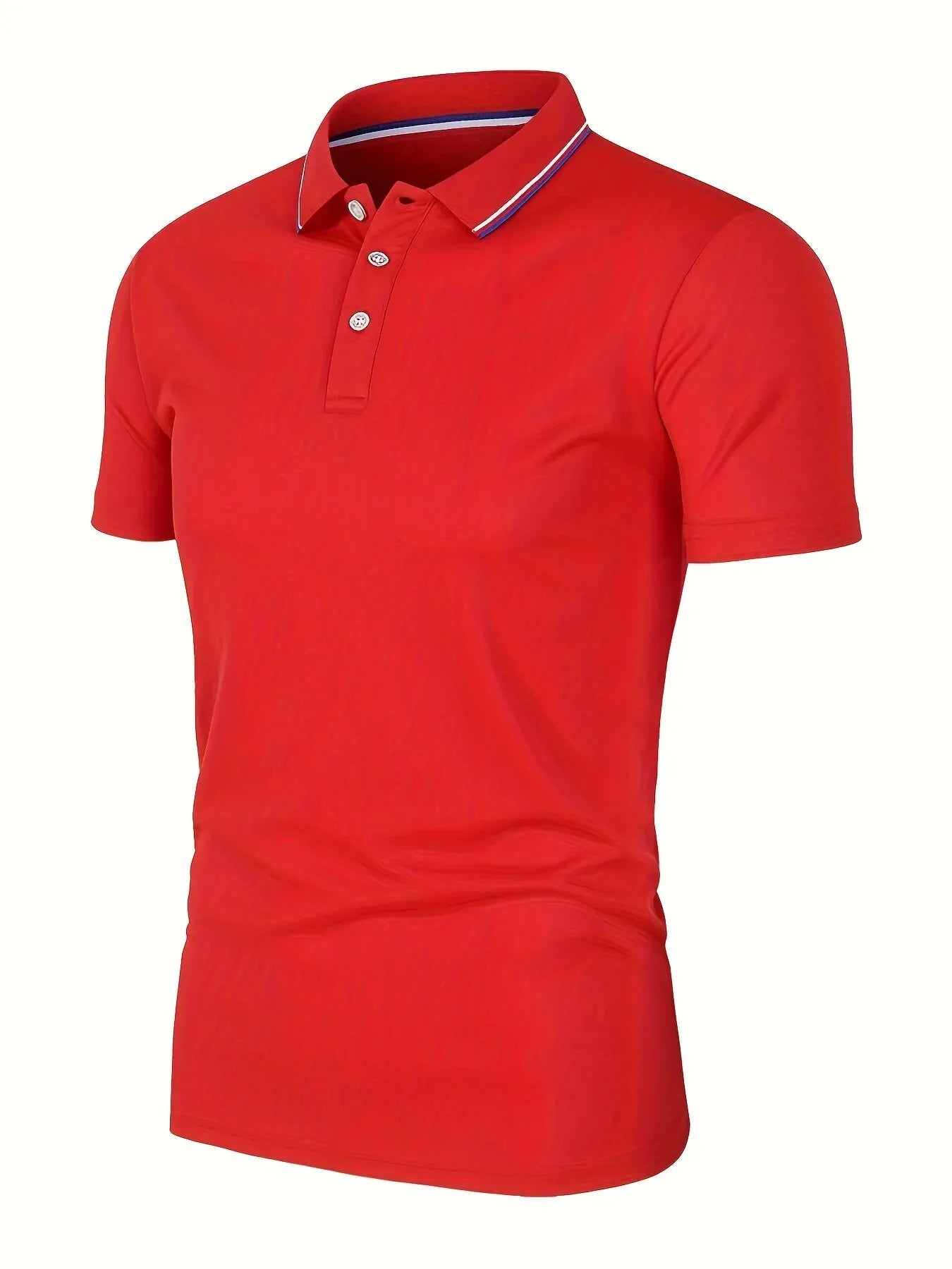 Men’s Polo Shirt – Breathable Solid Color Casual T-Shirt