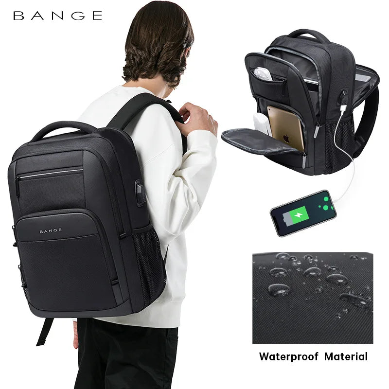 Bange men's tactical laptop backpack for school, travel, and business -07 
