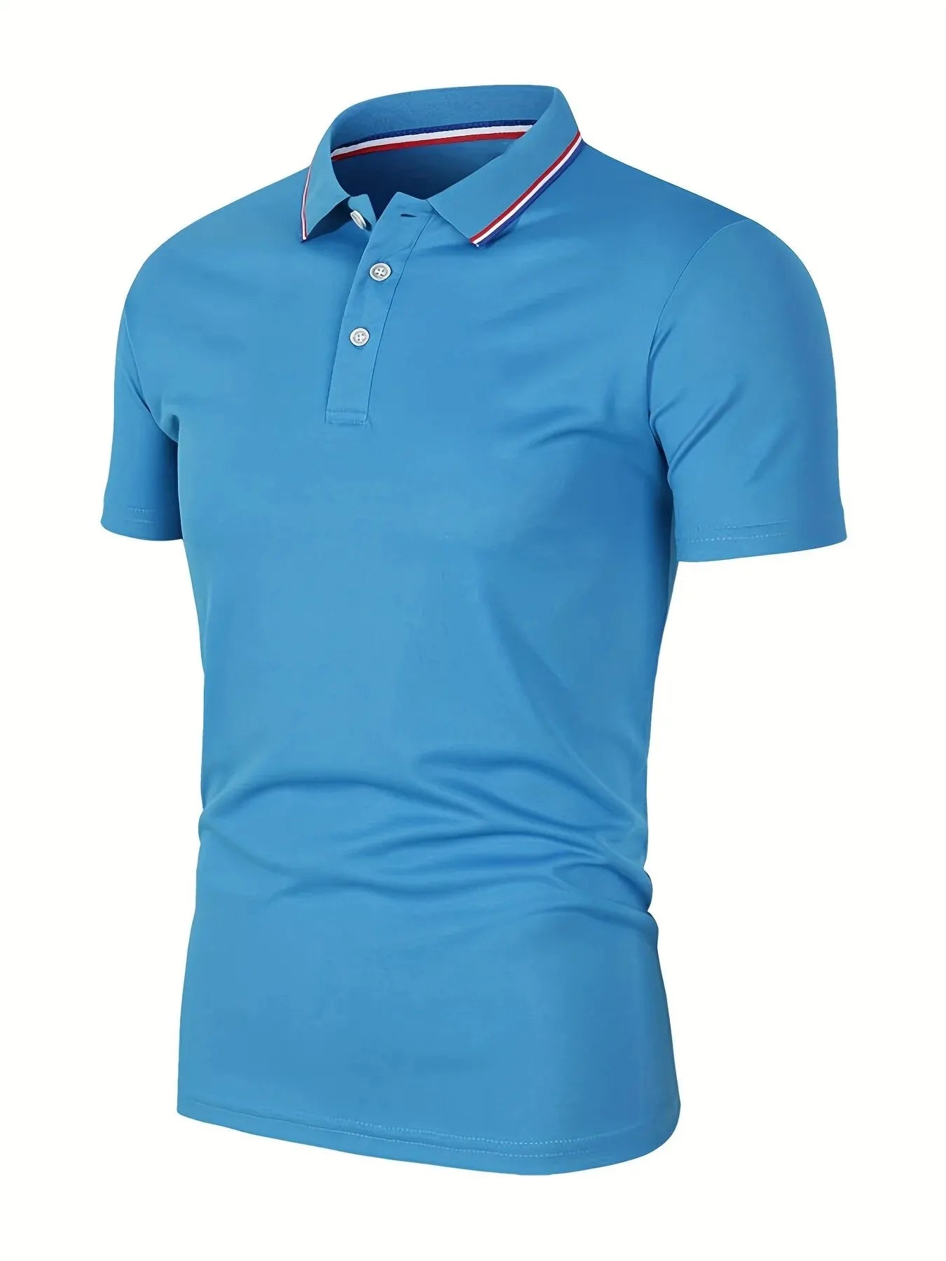 Men’s Polo Shirt – Breathable Solid Color Casual T-Shirt
