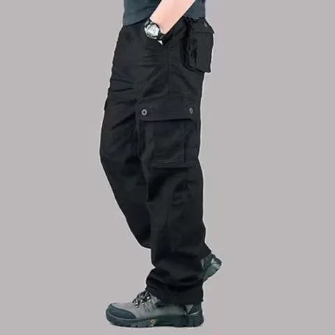 Men's Outdoor Cargo Pants | Multi-Pocket Cotton Work Trousers