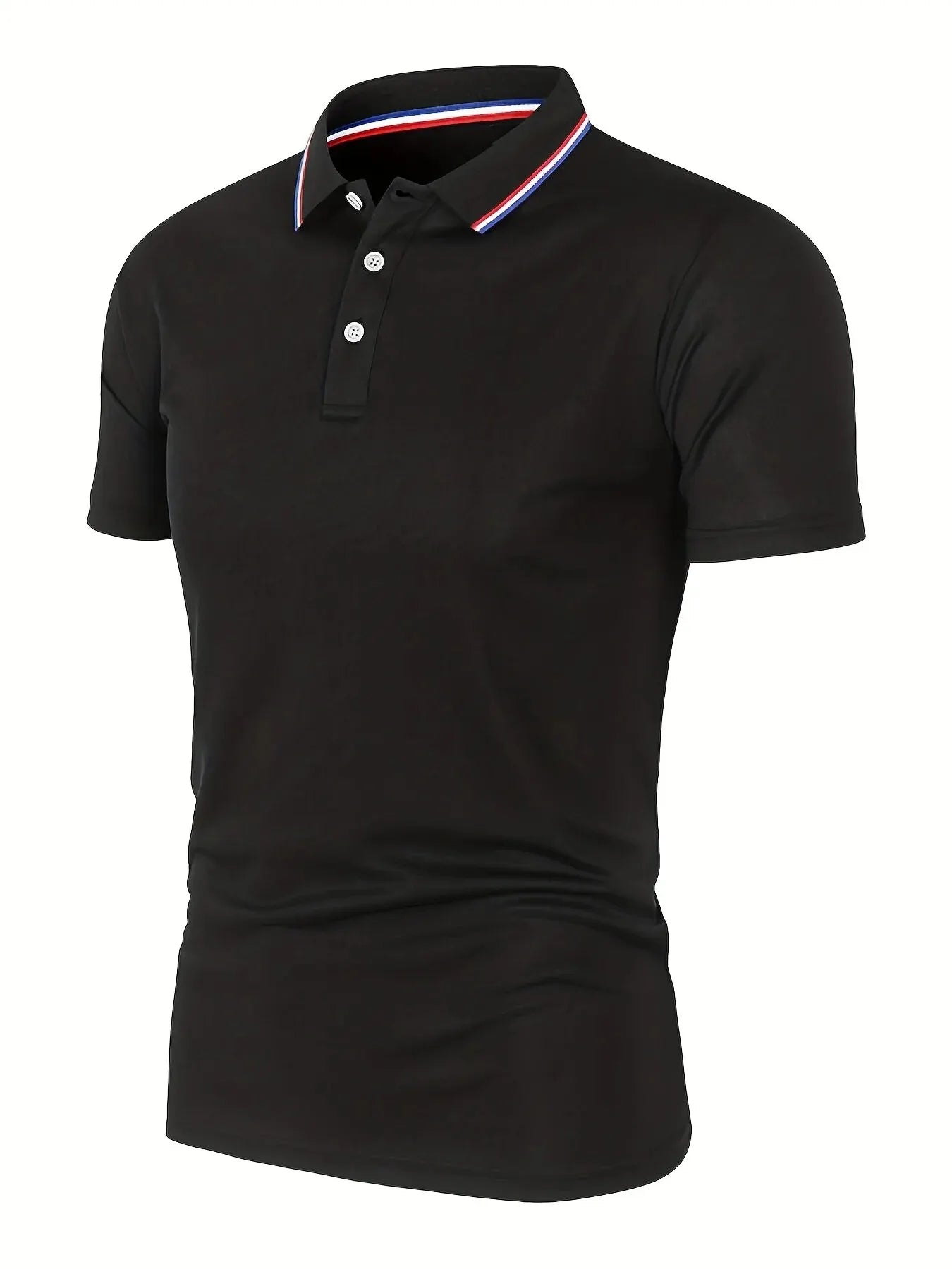 Men’s Polo Shirt – Breathable Solid Color Casual T-Shirt