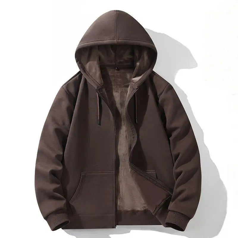 Brown hoodie on a white background
