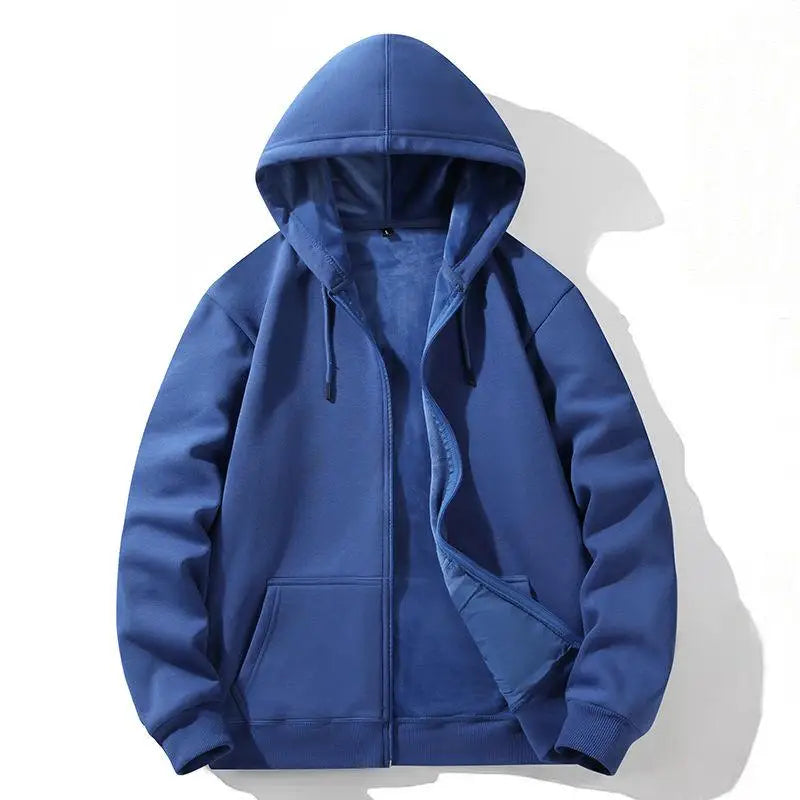 Blue hoodie on a white background