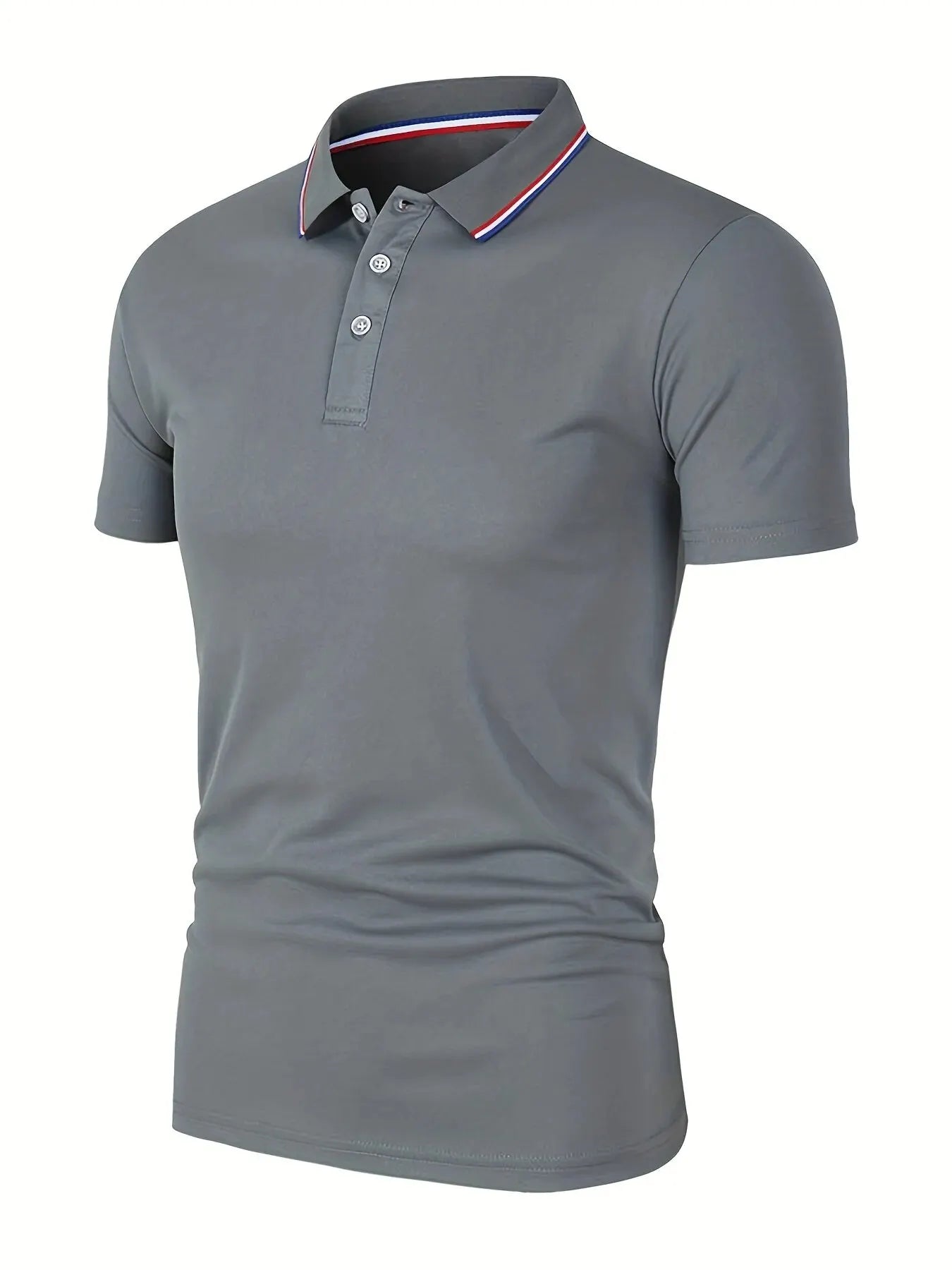 Men’s Polo Shirt – Breathable Solid Color Casual T-Shirt