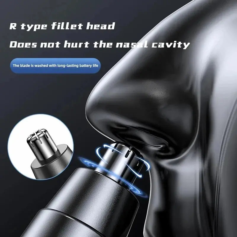 Trimmer Ear and Nose Hair Trimmer Professional. - R type fillet  head