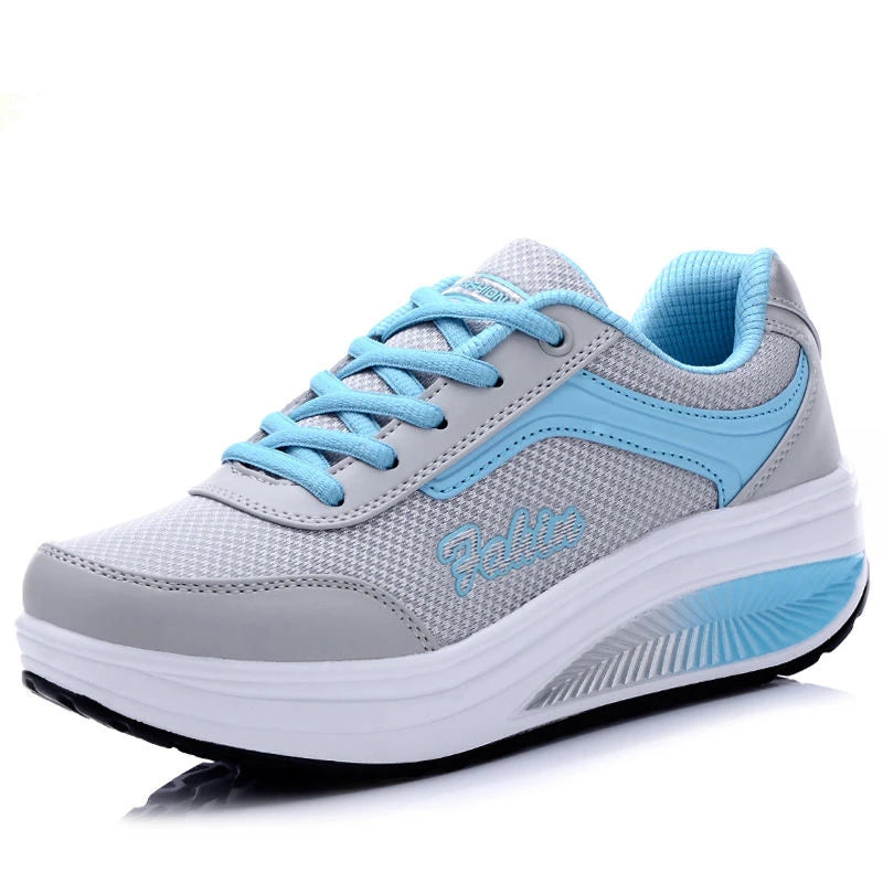Women Sneakers Fashion Vulcanized Shoes - blue 