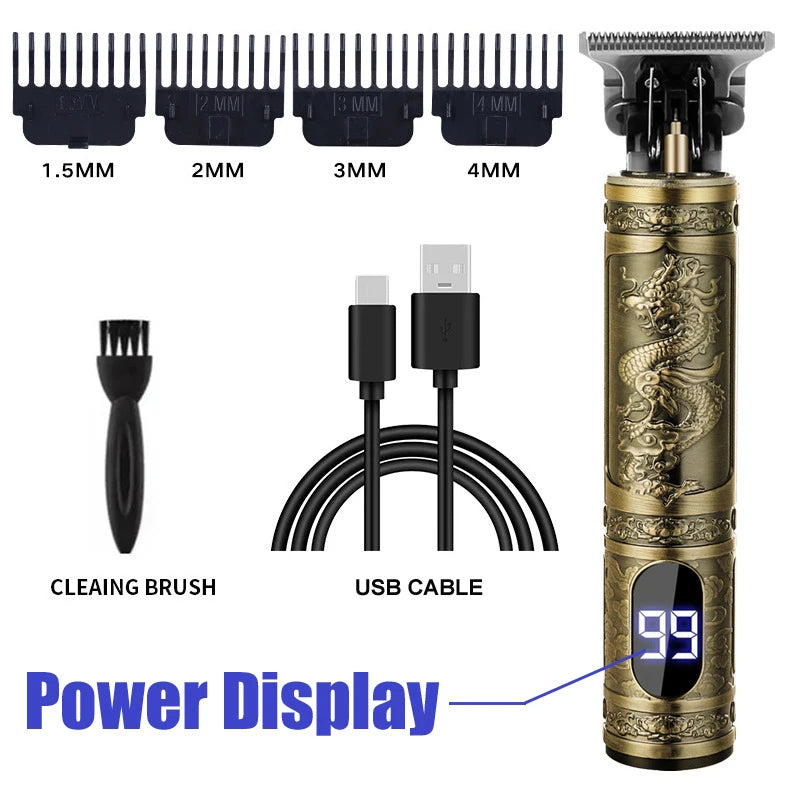 Vintage Hair Cutting Machine For Men  - 10. power display