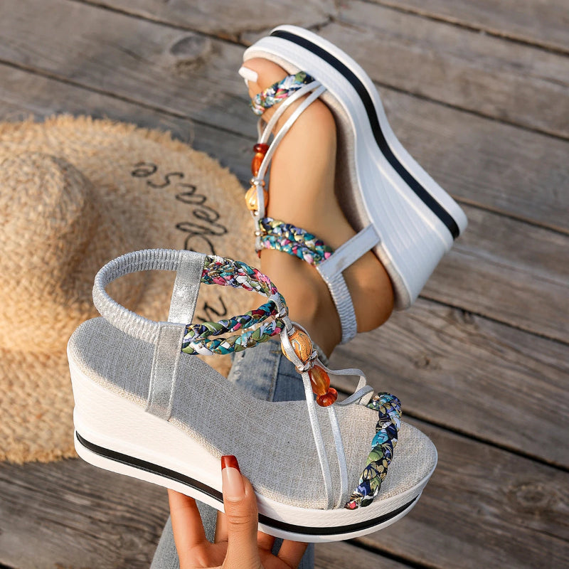 Women Metal Buckle Slippers Flats Platform Flip Flops Shoes Female Summer Beach Sandals Fashion New Casual Open Toe Slides
