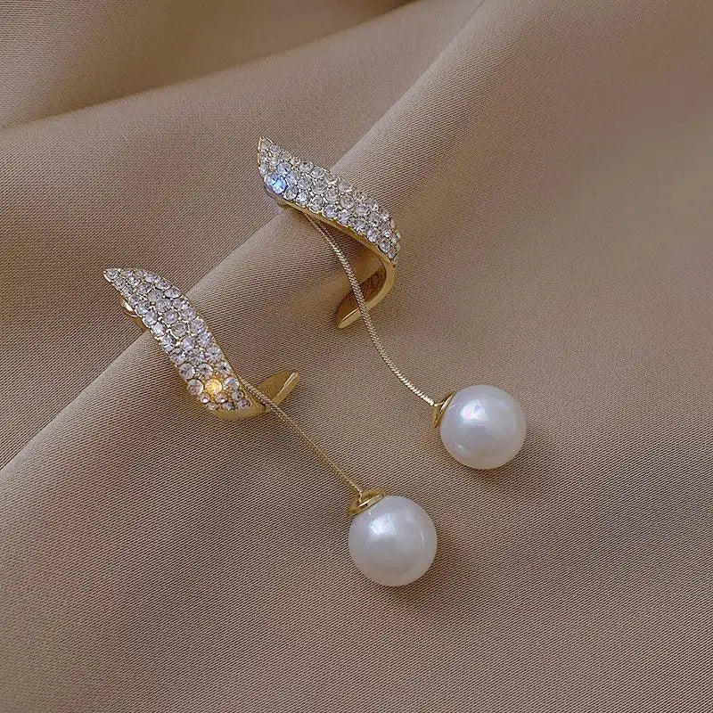 Pearl Dangle Earrings For Women  - 6