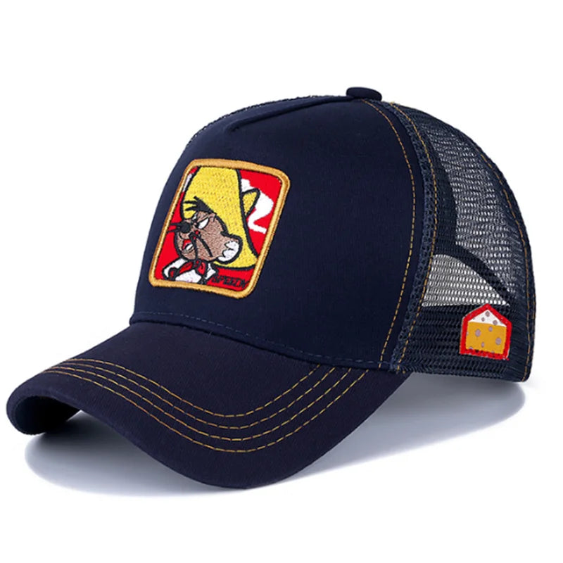 Unisex Anime Cartoon High Quality Cap - 10. dark blue