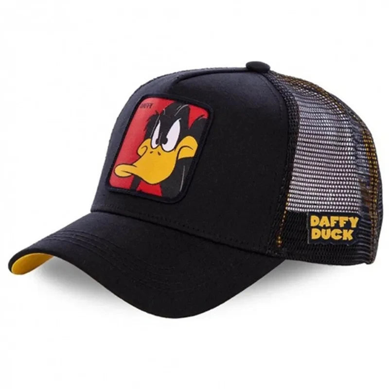 Unisex Anime Cartoon High Quality Cap - Black daffy