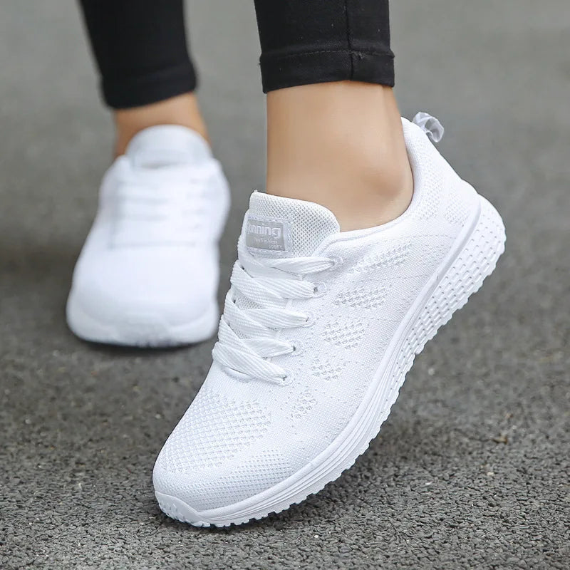 Women Casual Shoes Fashion Breathable Sneakers - white