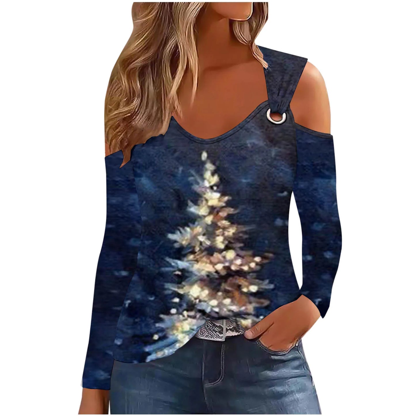 Women top Christmas Print-01