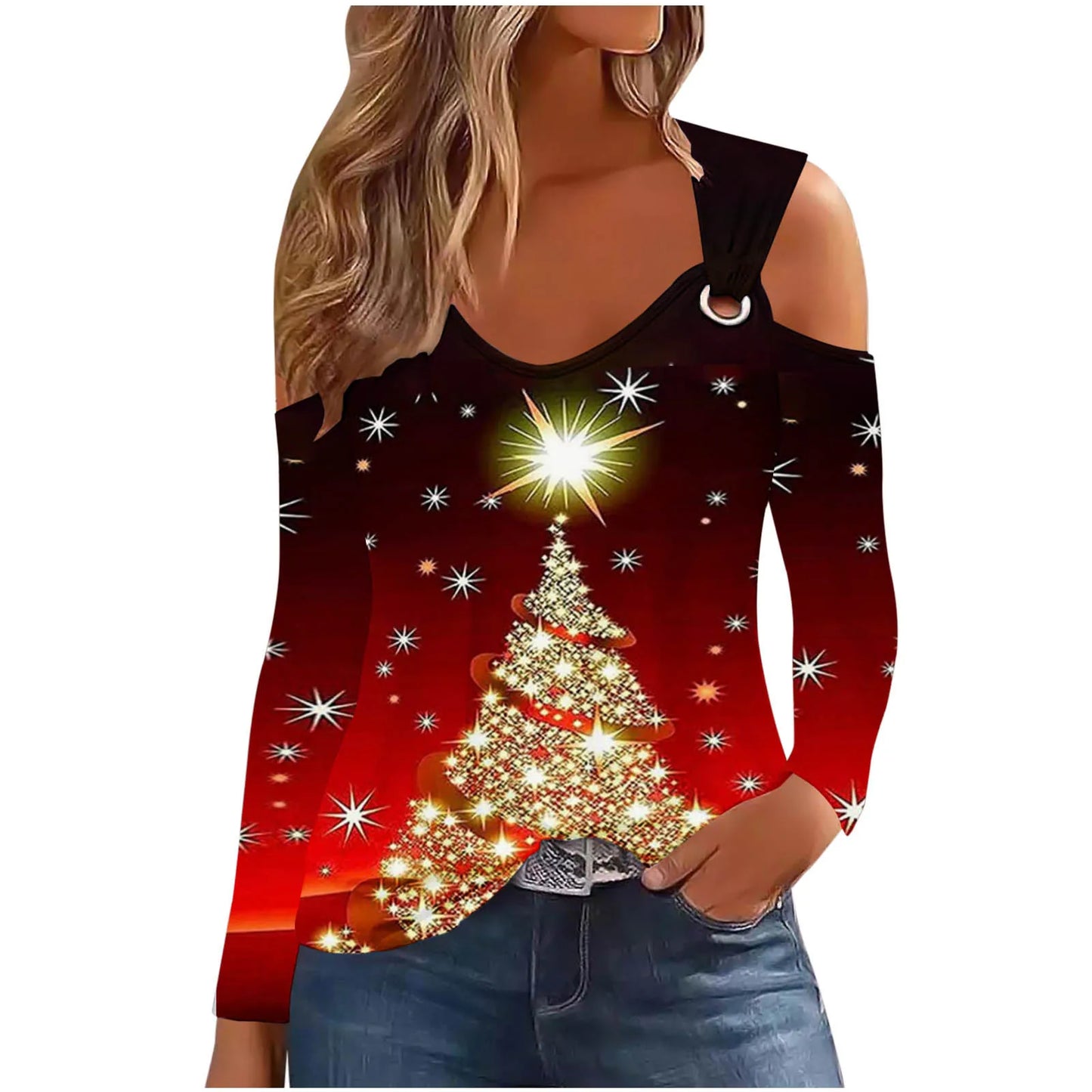 Women top Christmas Print-04