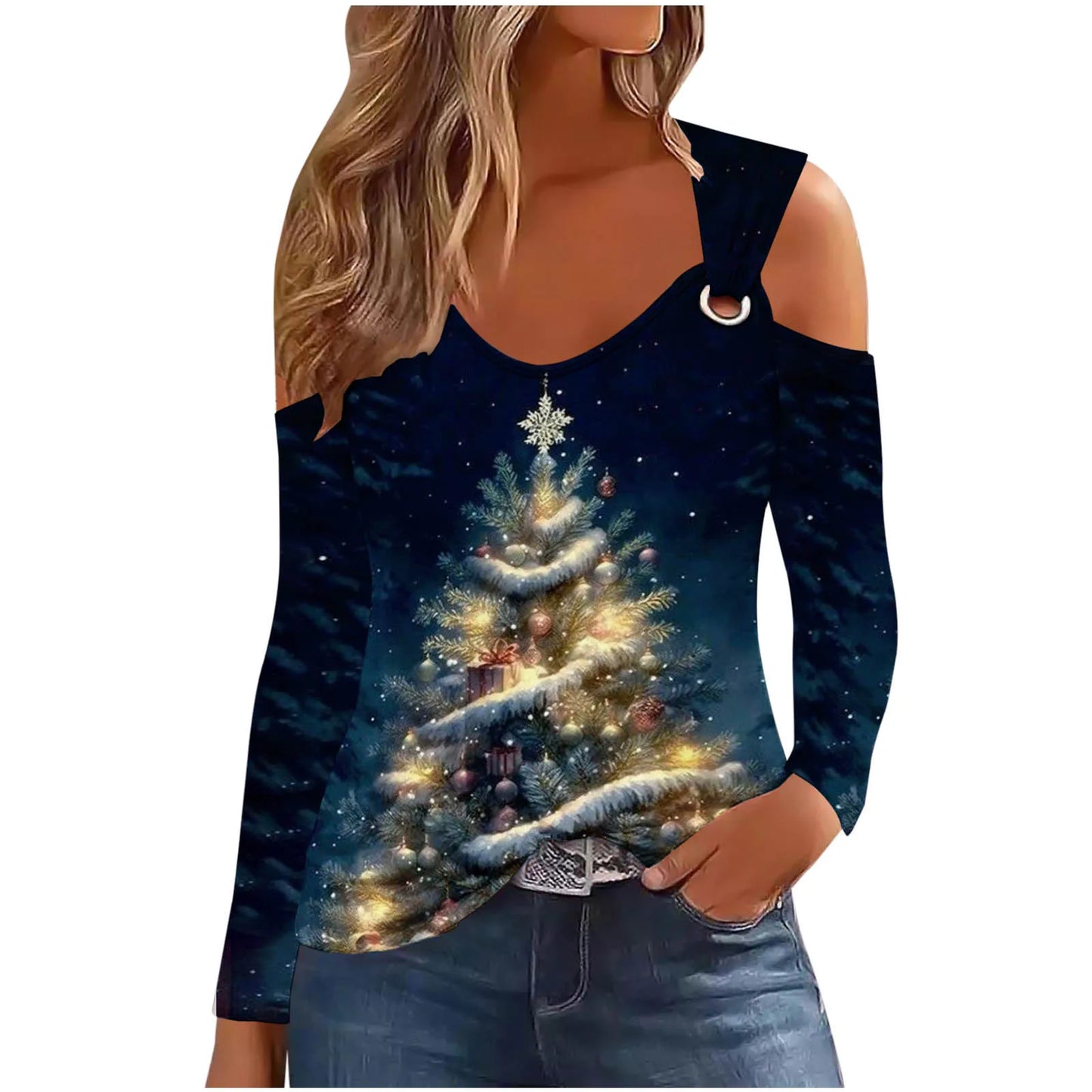 Women top Christmas Print-07