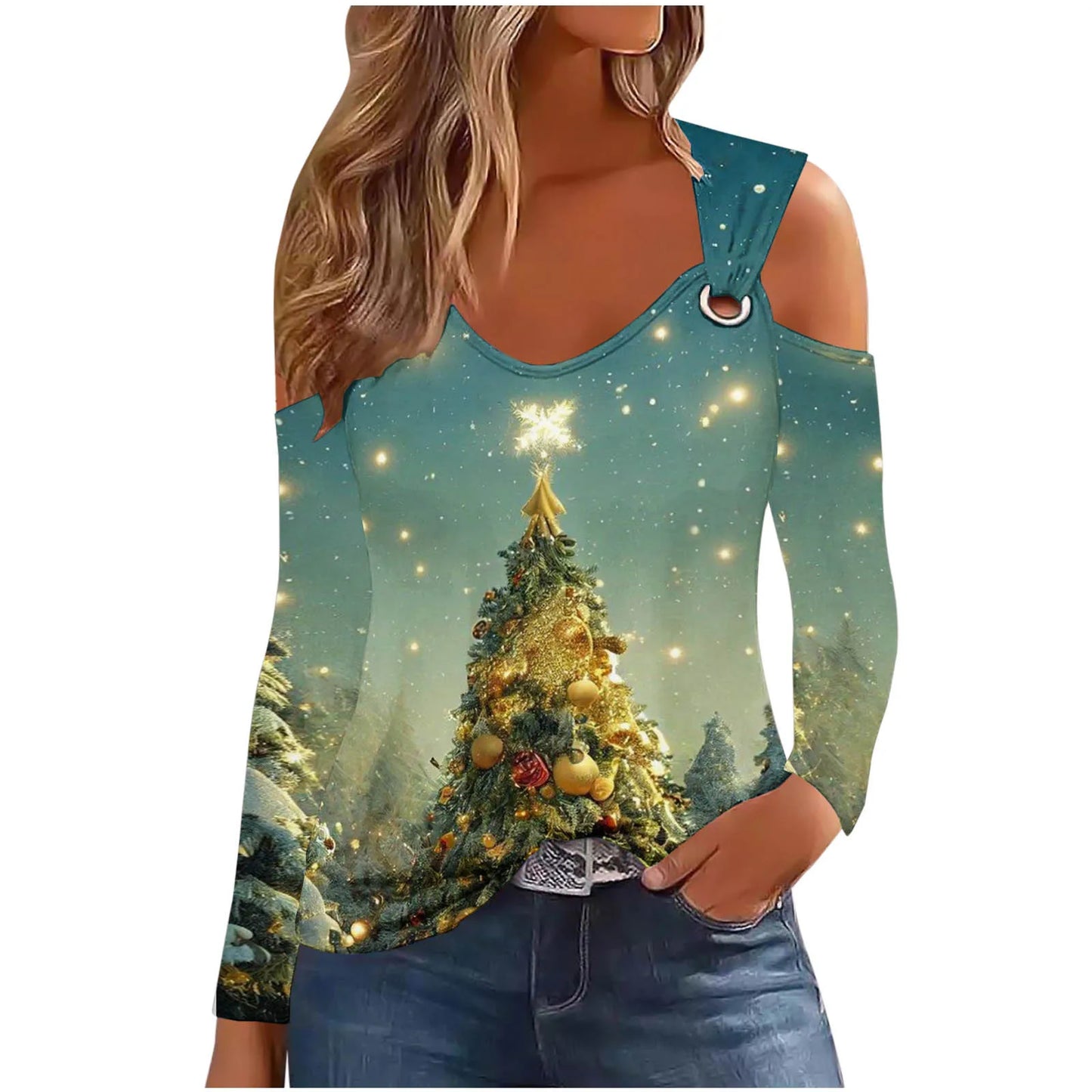 Women top Christmas Print-08