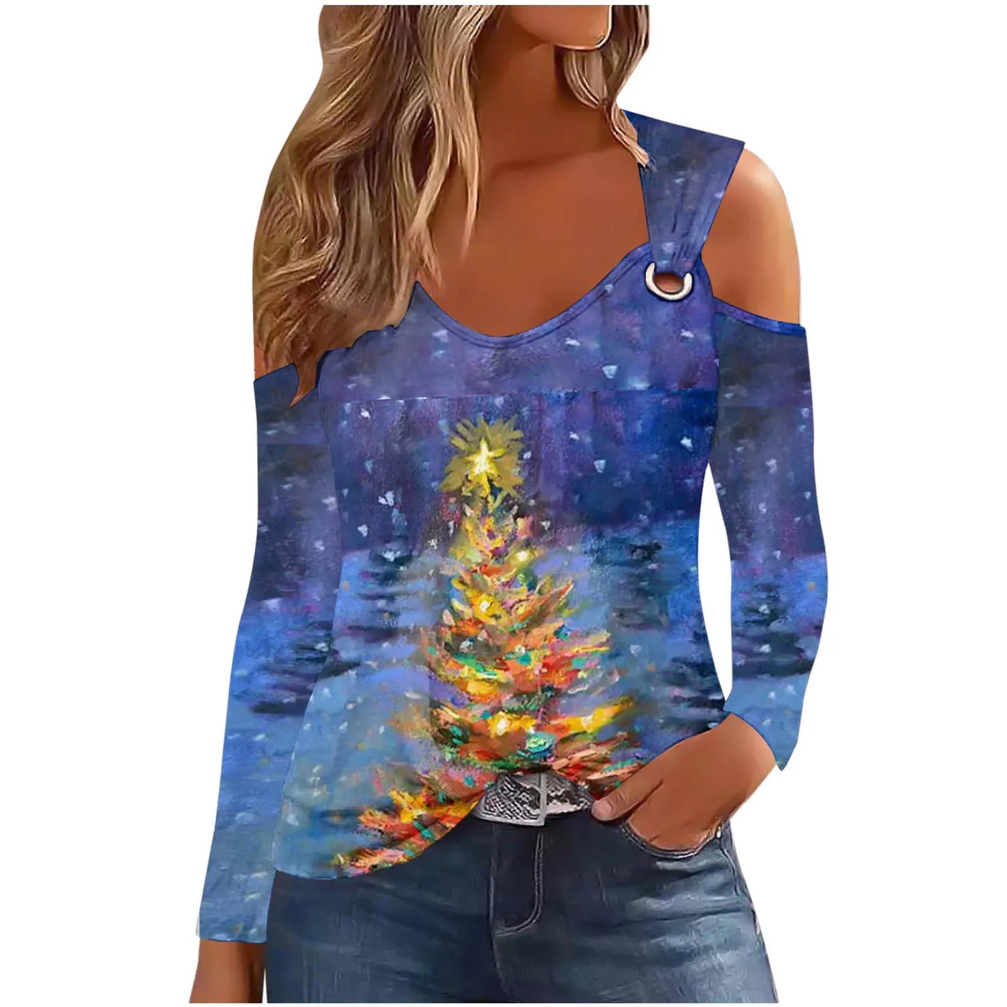 Women top Christmas Print-09